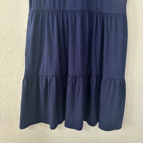 Casual Tiered Dress with Pockets V Neck Ruffle Dress Size Large - Picture 4 of 12